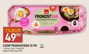 Coop Mega COOP FROKOSTEGG 12 PK tilbud