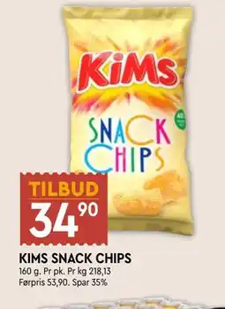 Coop Mega KIMS SNACK CHIPS tilbud