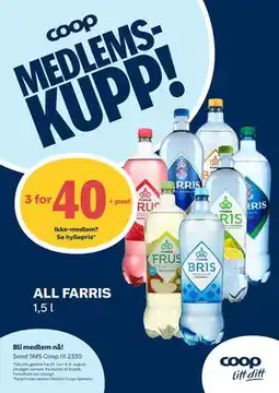 Coop Mega ALL FARRIS, Medlemspris tilbud