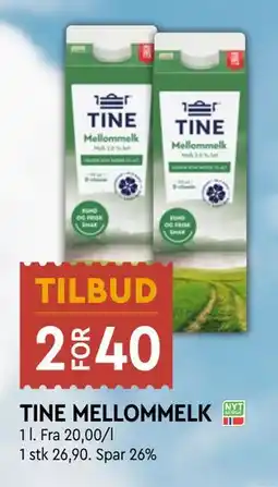Coop Mega TINE MELLOMMELK tilbud
