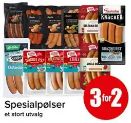 Spar Spesialpølser tilbud