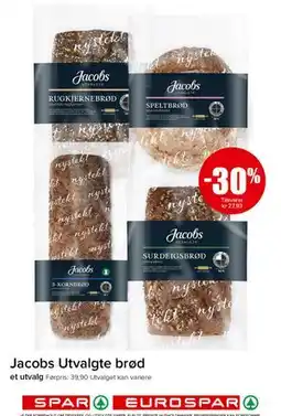 Spar Jacobs Utvalgte brød tilbud