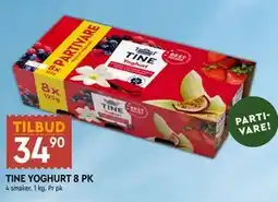 Coop Mega TINE YOGHURT 8 PK tilbud