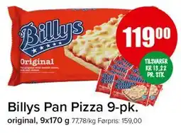Spar Billys Pan Pizza 9-pk tilbud