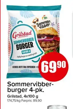 Spar Sommervibber-burger 4-pk tilbud