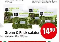 Spar Grønn & Frisk salater tilbud