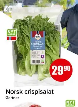 Spar Norsk crispisalat tilbud