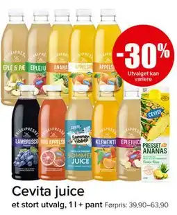 Spar Cevita juice tilbud