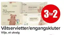Spar Våtservietter/engangskluter tilbud