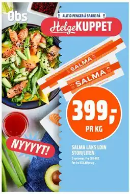 Coop Obs SALMA LAKS LOIN STOR/LITEN tilbud