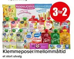 Spar Klemmeposer/mellommåltid tilbud