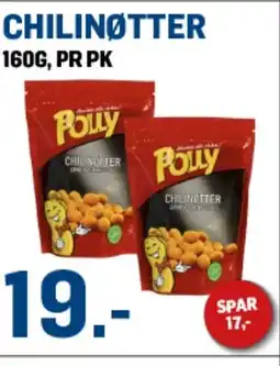 Price Lagerbutikk Chilinøtter tilbud