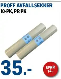 Price Lagerbutikk Proff avfallsekker tilbud