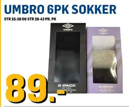 Price Lagerbutikk Umbro 6pk sokker tilbud