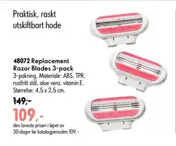 Oriflame Replacement Razor Blades 3-pack tilbud