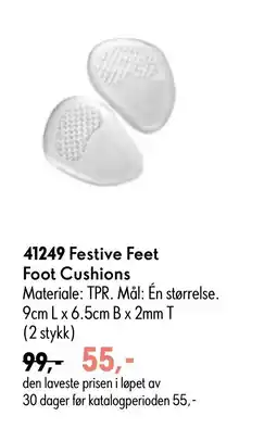 Oriflame Festive Feet Foot Cushions tilbud