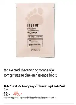 Oriflame Feet Up Everyday / Nourishing Foot Mask tilbud