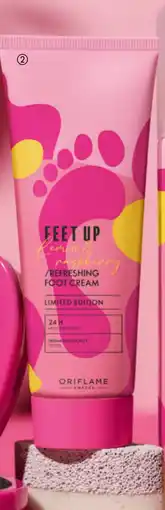 Oriflame Feet Up Lemon & Raspberry/Refreshing Foot Cream tilbud