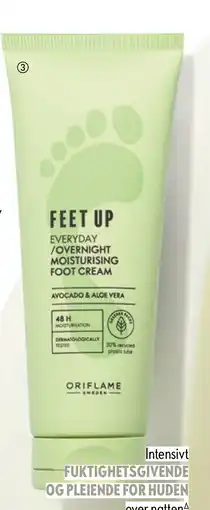 Oriflame Feet Up Everyday / Overnight Moisturising Foot Cream tilbud