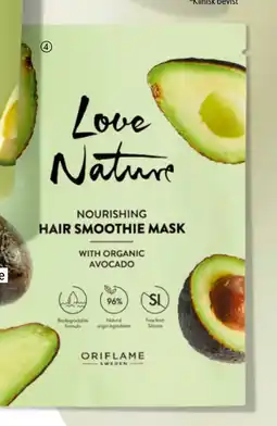 Oriflame Love Nature Nourishing Hair Smoothie Mask with Organic Avocado tilbud