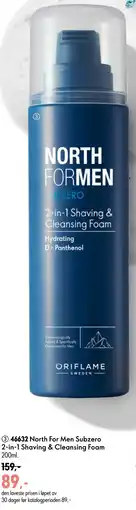 Oriflame North For Men Subzero 2-in-1 Shaving & Cleansing Foam tilbud
