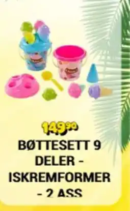 Ringo Bøttesett 9 deler - iskremformer - 2 ass tilbud