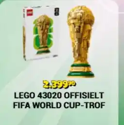 Ringo Lego 43020 offisielt fifa world cup-trof tilbud