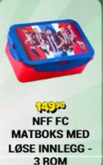 Nff fc matboks med løse innlegg - 3 rom