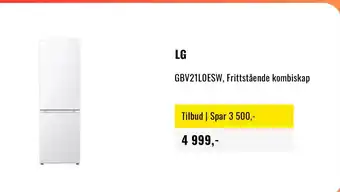 Lg gbv21loesw, frittstående kombiskap