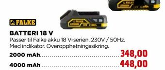 jem & fix Batteri 18 V tilbud