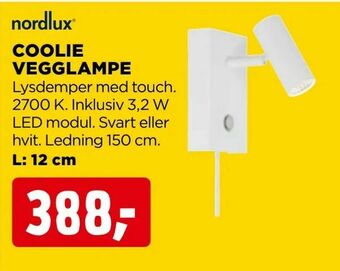 jem & fix Coolie vegglampe tilbud