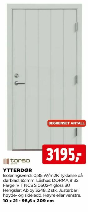 jem & fix Ytterdør tilbud