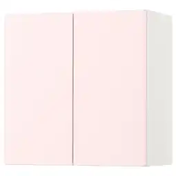IKEA SmÅstad Veggskap, hvit blekrosa/med 1 hylleplate, 60x32x60 cm tilbud