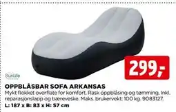 jem & fix OPPBLÅSBAR SOFA ARKANSAS tilbud