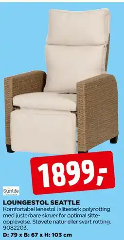 jem & fix LOUNGESTOL SEATTLE tilbud
