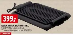 jem & fix ELEKTRISK BORDGRILL tilbud