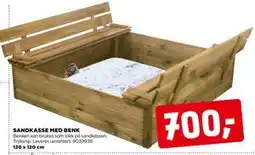 jem & fix SANDKASSE MED BENK tilbud