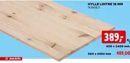 jem & fix HYLLE LIMTRE 18 MM tilbud