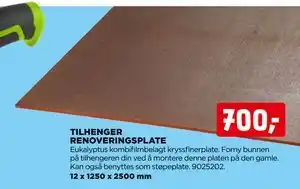 jem & fix TILHENGER RENOVERINGSPLATE tilbud