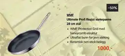 Kitch'n WMF Ultimate Profi Resist stekepanne 28 cm stål tilbud