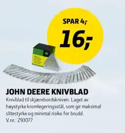 Felleskjøpet John Deere knivblad tilbud