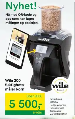 Felleskjøpet Wile 200 fuktighets- måler korn tilbud