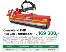 Felleskjøpet Kverneland FHP Plus 230 kantklipper tilbud