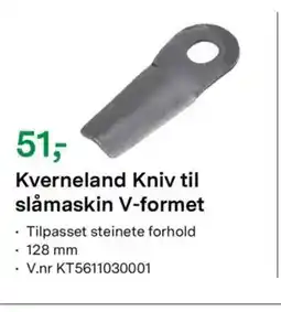 Felleskjøpet Kverneland Kniv til slåmaskin V-formet tilbud