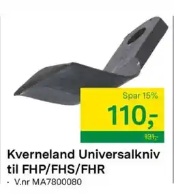 Felleskjøpet Kverneland Universalkniv til FHP/FHS/FHR tilbud