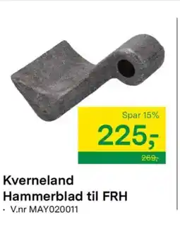 Felleskjøpet Kverneland Hammerblad til FRH tilbud