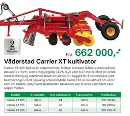 Felleskjøpet Väderstad Carrier XT kultivator tilbud