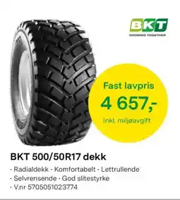 Felleskjøpet BKT 500/50R17 dekk tilbud