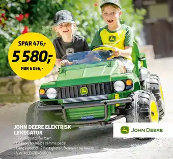 John Deere elektrisk lekegator