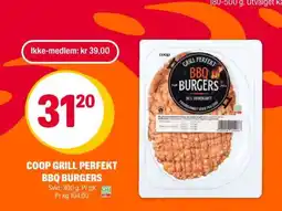 Coop Extra COOP GRILL PERFEKT BBQ BURGERS tilbud